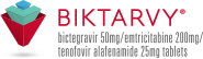 BIKTARVY (bictegravir 50mg/emtricitabine 200mg/tenofovir alafenamide 25mg) tablets