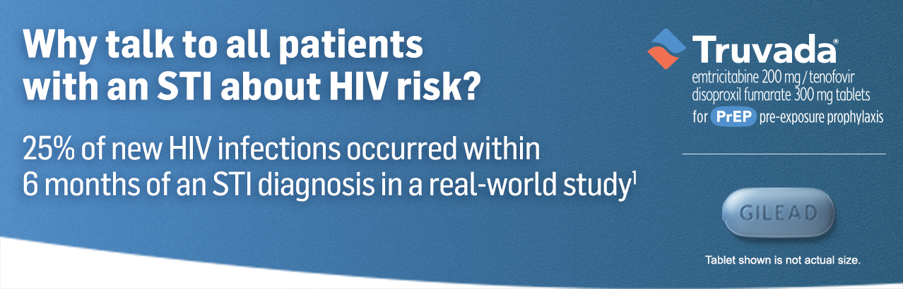 25% of new HIV infections occurred within 6 months of an STI diagnosis in a real-world study(ss1)