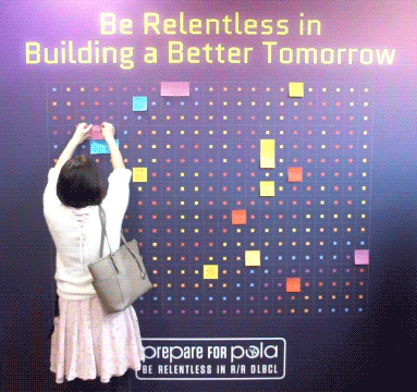 POLA GIM Post-it wall
