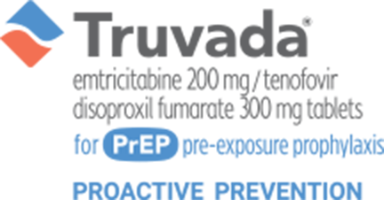 TRUVADA (emtricitabine 200 mg/tenofovir disoproxil fumarate 300 mg) tablets for PrEP (pre-exposure prophylaxis)
