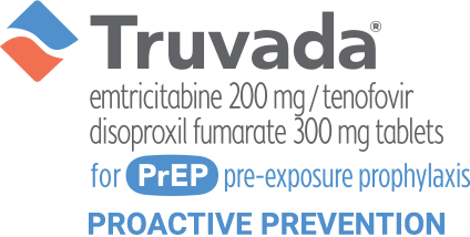 TRUVADA (emtricitabine 200 mg/tenofovir disoproxil fumarate 300 mg) tablets for PrEP (pre-exposure prophylaxis)